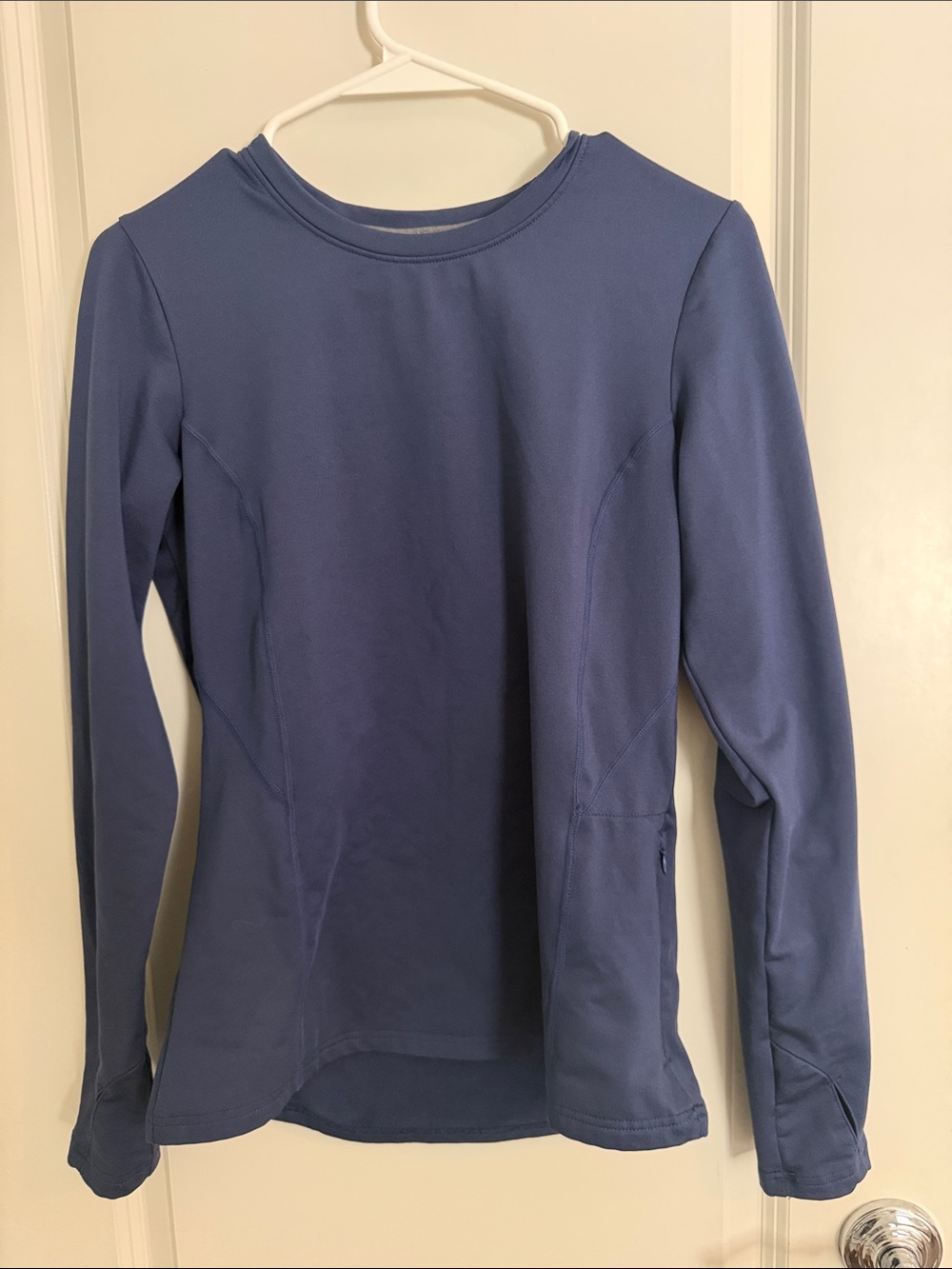 BALEAF Blue Fleece-Lined Long Sleeve Athletic Top – Small
